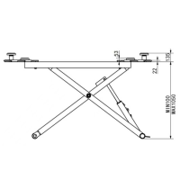 RETTER RT-2800S Scherenhebebühne 2.8 t & Mobil-Kit 