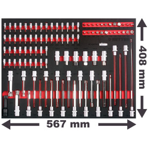 RETTER RTN-1333 Einlage / Socket Bit 104 Teile