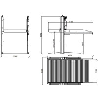 RT-TP2700A - 2700 kg Doppelpark-Hebebühne für 2 PK