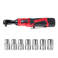 RETTER 12V Akku Ratsche 1/2" 50Nm inkl. 2 Akkus, Ladege
