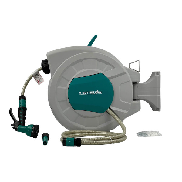 Schlauchtrommel 15 m Wandmontage mit automatischer Aufrollung, 69,90 €