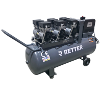 RT1150 Flüster Kompressor 150 L / 10 Bar mit integriert