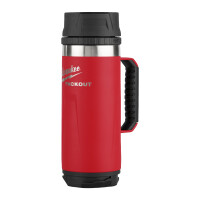 PACKOUT Isolierbecher mit Griff 530 ml mit Trinkdeckel, rot
