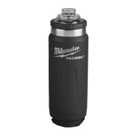 PACKOUT Isolierflasche  530 ml mit Schraubdeckel, schwarz M