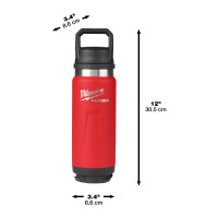 PACKOUT Isolierflasche  700 ml mit Schraubdeckel, rot Milwa