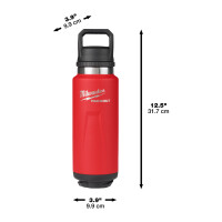 PACKOUT Isolierflasche  1065 ml mit Schraubdeckel, rot Milw