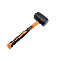 Gummihammer 450g mit Fiberglasstiel und Soft-Grip 1