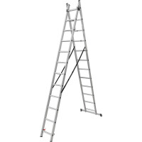 Schiebe-Teleskopleiter 2 x 11 Stufen &nd gallery