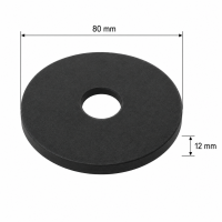 Gummiauflage rund &Phi;80 x 12mm