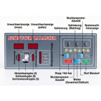 Schaltfläche Druckmatrix für Display für RETT