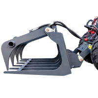 Holzgreifer hydraulisch für Kompaktlader - AGROX Hoflad