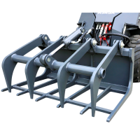 Holzgreifer hydraulisch für Kompaktlader - AGROX Hoflad