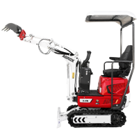 AGROX Austria Edition X-06 Benzin-Minibagger 640 kg mit Scha