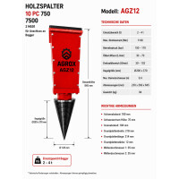 Kegelspalter AGZ12 für Bagger von 2–4 Tonnen 5