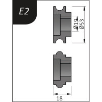 Typ E2, Ø 53 x 19 x 18 mm Biegero gallery