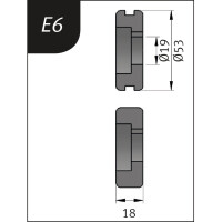 Typ E6, Ø 53 x 19 x 18 mm Biegero gallery