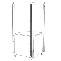 Befestigung - Deluxe Verbindungsstück 50 x 15 x 1956 mm