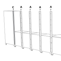 Befestigung - Deluxe Verbindungsstück 50 x 15 x 1956 mm