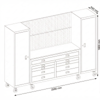 RETTER Werkstatteinrichtung RTX-3000 Schranksystem 6-tlg. mi