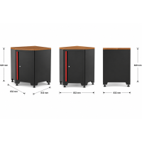 1‐türiger Eckbodenschrank Modul für Schranksystem 