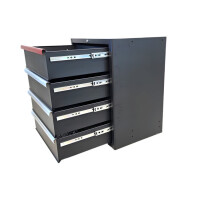 4‐Schubladen Schrank Modul für Schranksystem - 711 x 50